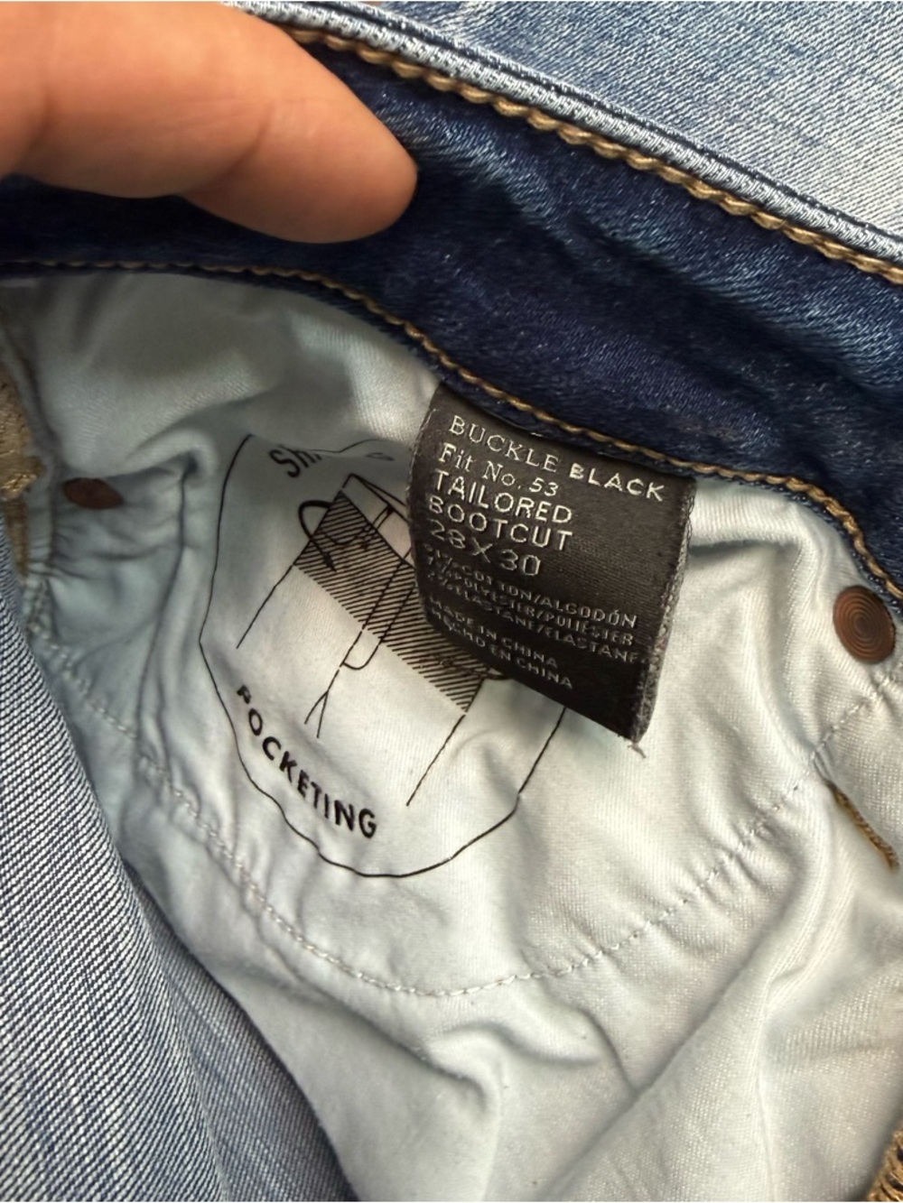 BKE Payton Bootcut Jeans 28x30 Distressed Medium Wash Mid Rise Stretch - Picture 4 of 11